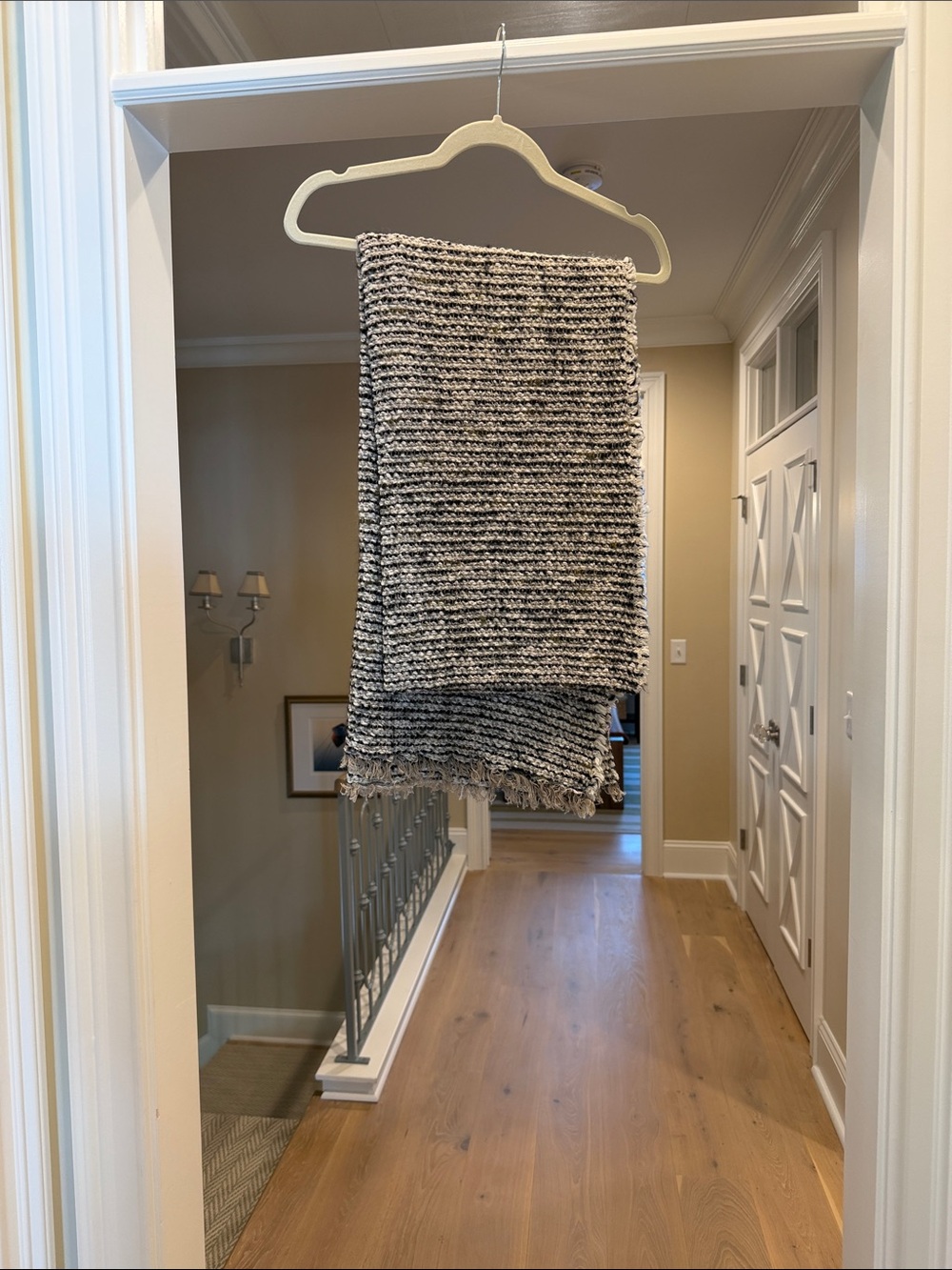 La Bottega Di Brunella black and cream scarf